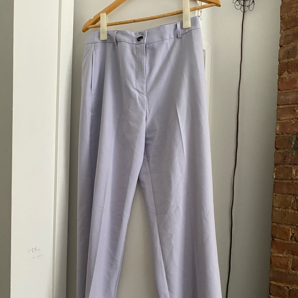 ASOS DESIGN mix and match film straight suit pants in lilac